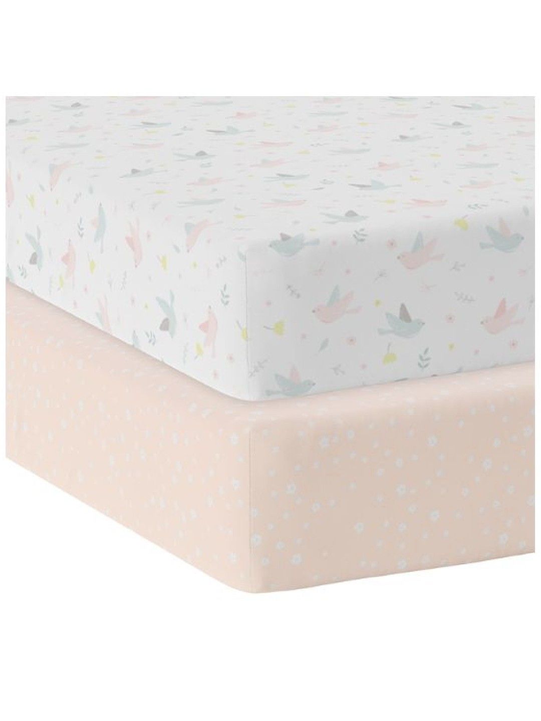 Living Textiles Jersey Cot 2-Pack Fitted Sheets - Ava/Floral (No Color- Image 2)