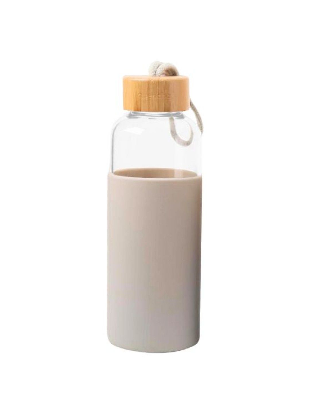 Sunbeams Lifestyle QUENCHA Premium Glass Water Bottle (500ml) with Silicon Sleeve (Sand- Image 1)