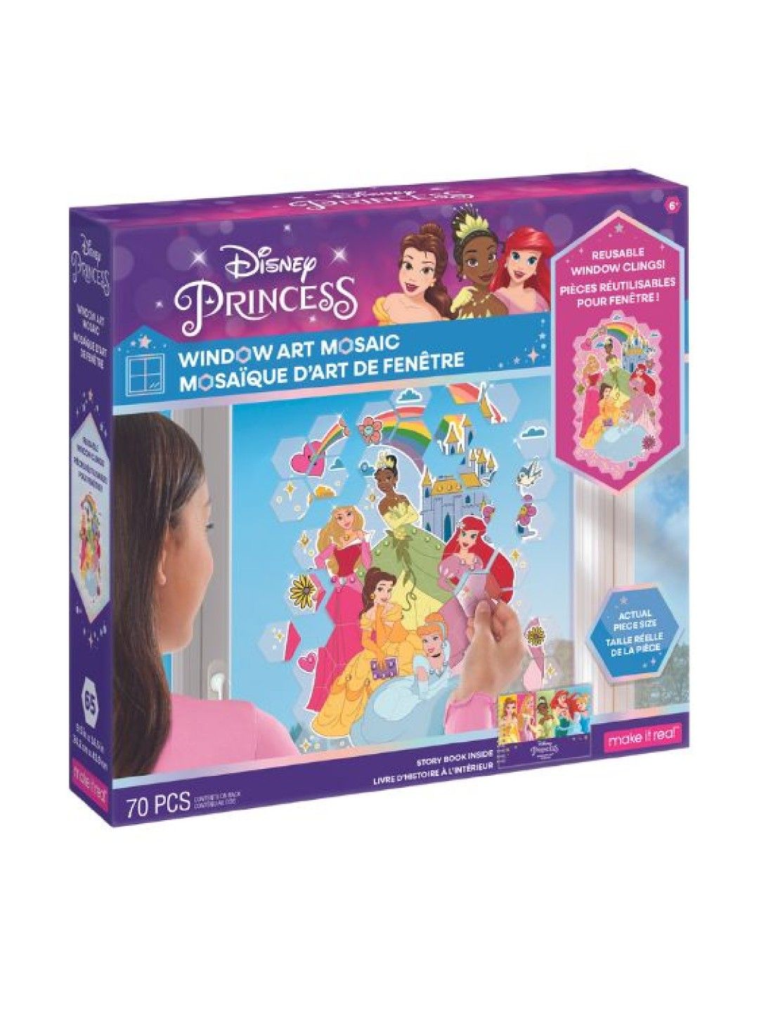 Make It Real Disney Princess Window Art Multi Princess (No Color- Image 1)