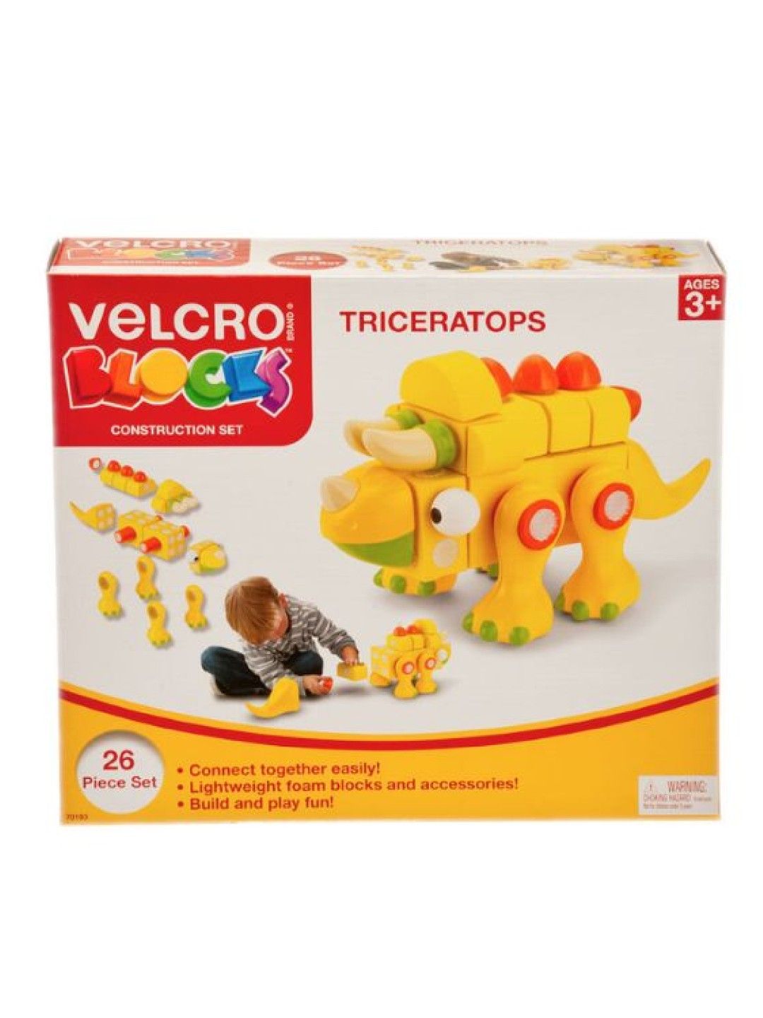 Velcro [Buy 2 Take 1] Soft Blocks Triceratop Construction Set (No Color- Image 1)