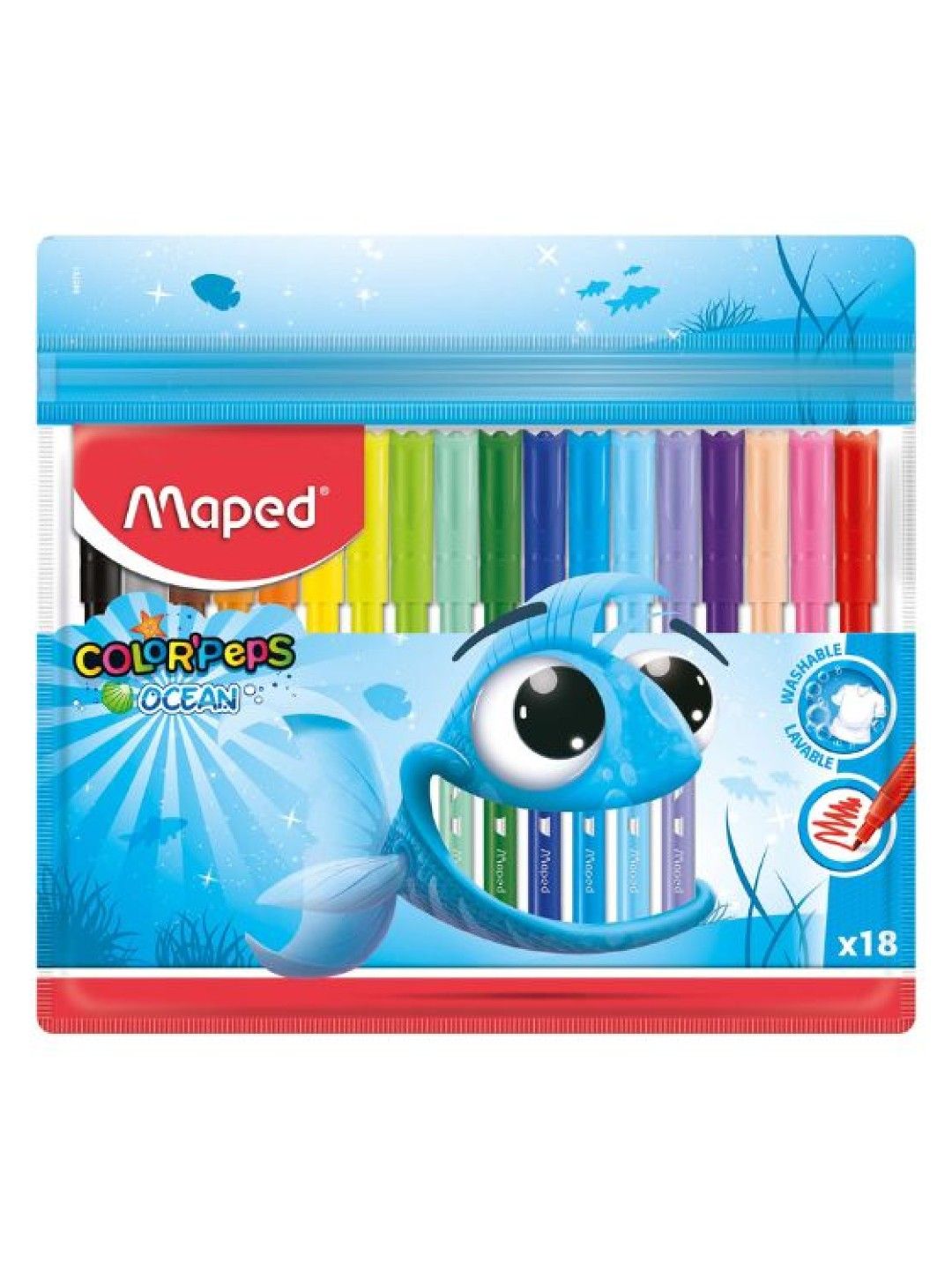 Maped ColorPeps Ocean Felt Pens Pulse (18 Colors)