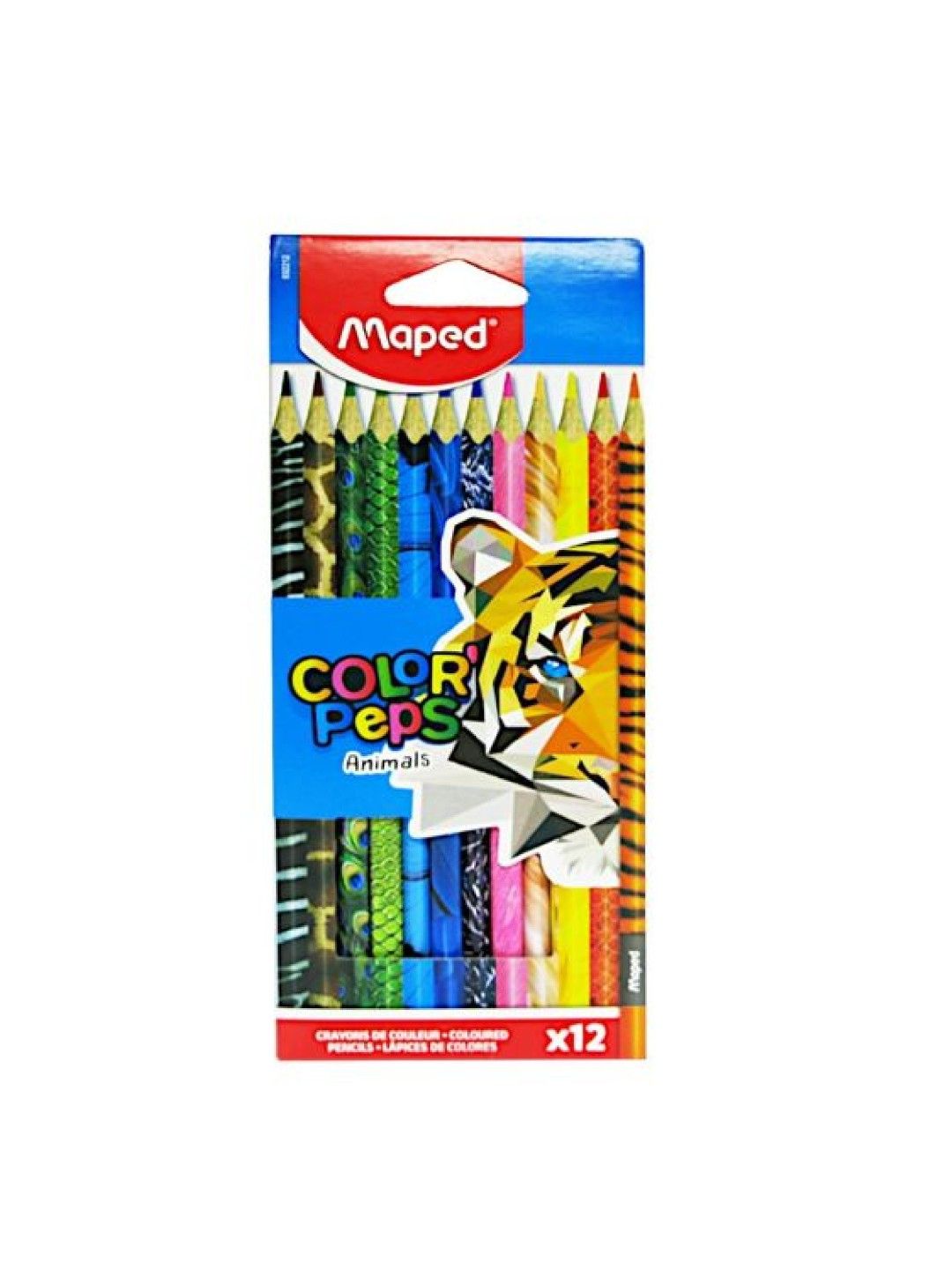 Maped ColorPeps Animal Print Color Pencils (12 Colors) (No Color- Image 1)