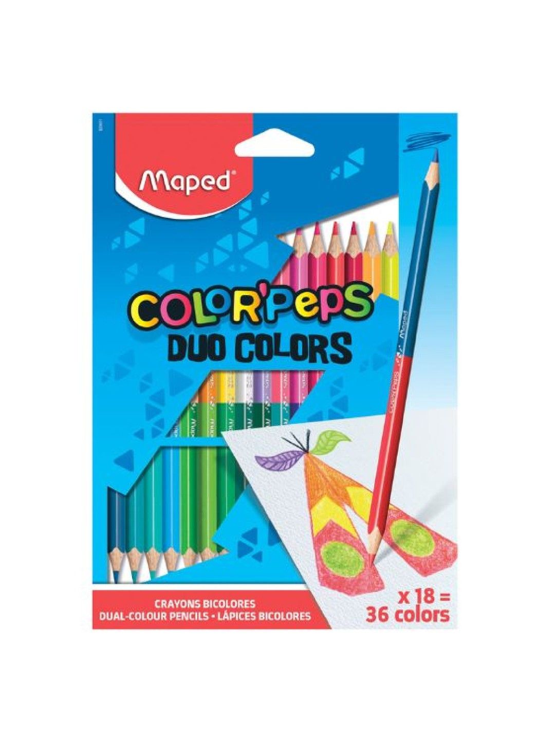 Maped ColorPeps Duo Color Pencil (18pcs) (No Color- Image 1)