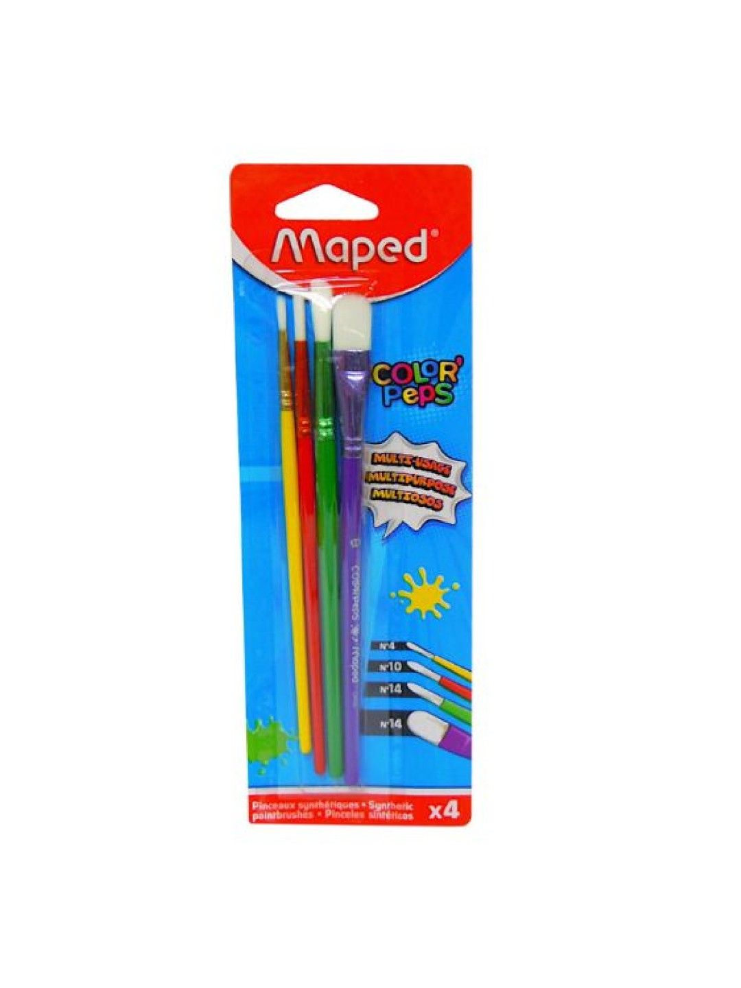Maped ColorPeps Assorted Synthetic Paint Brush