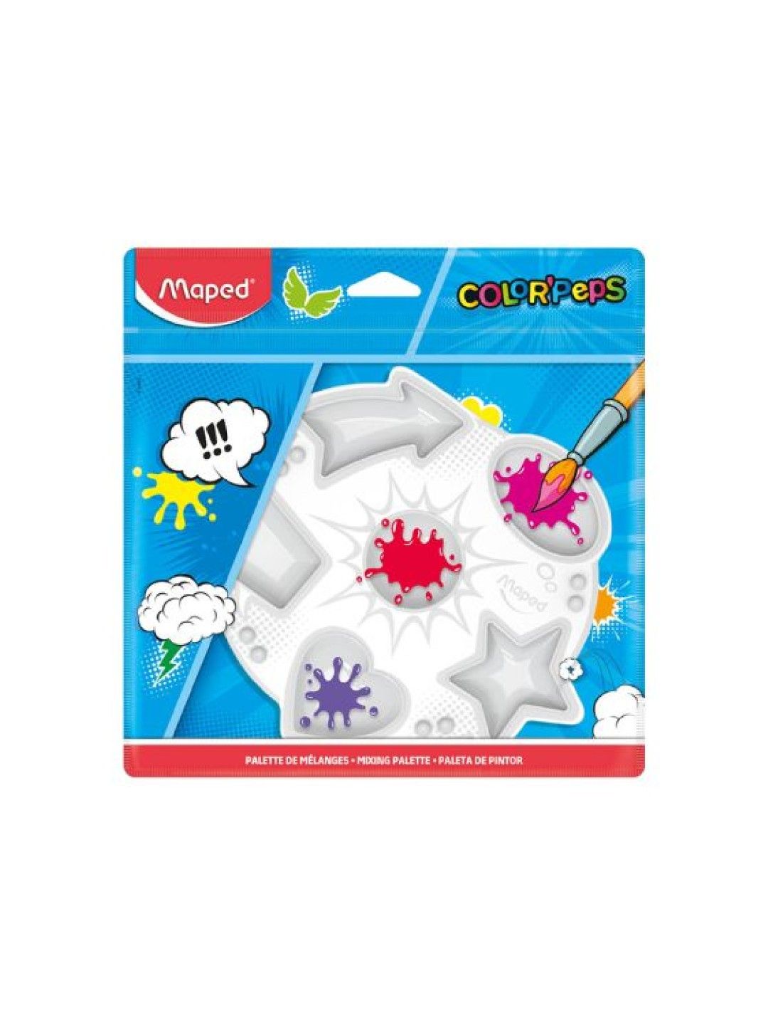 Maped ColorPeps Plastic Coloring Paint Palette 6 Paint Compartments (No Color- Image 1)