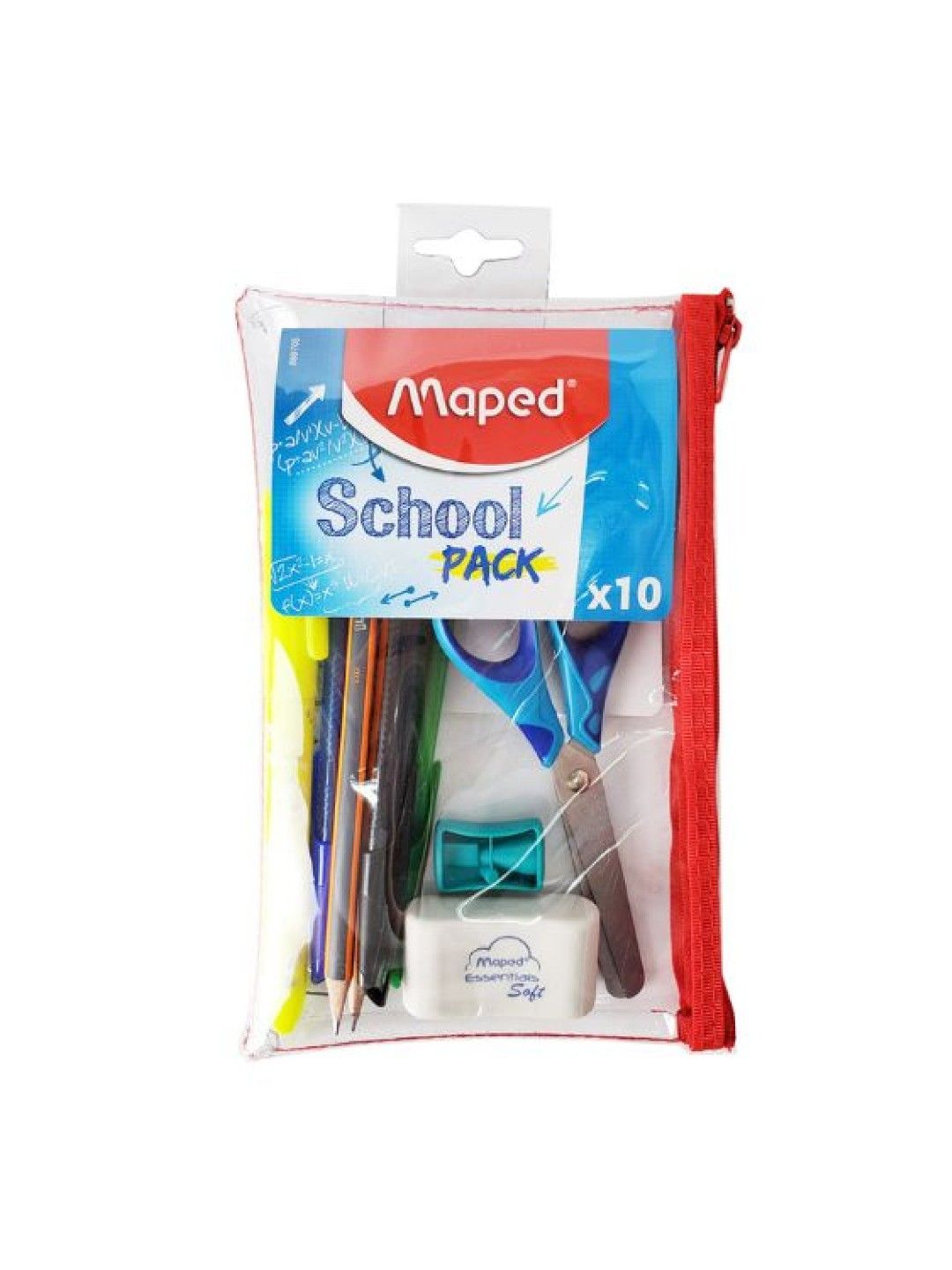 Maped School Pack Pencil Case (10 pcs) (No Color- Image 1)