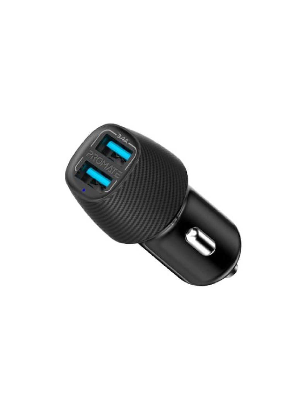 Promate VOLTRIP-DUO 3.4A Car Charger With Dual USB Ports (Black- Image 1)