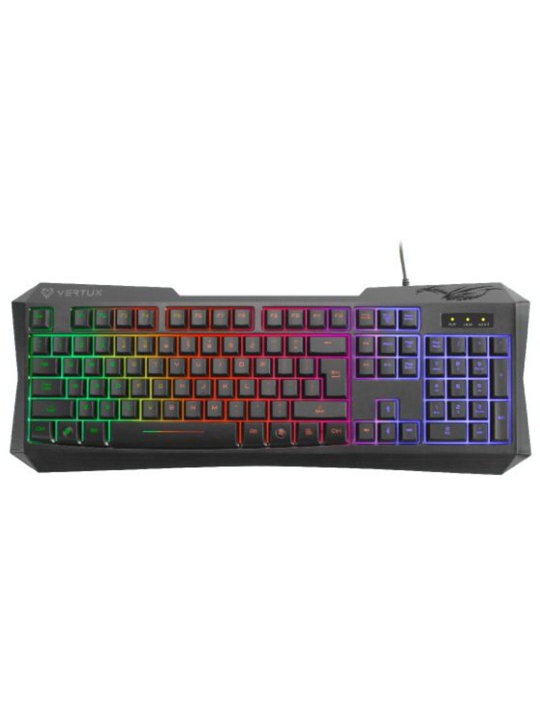 Vertux RADIANCE Ergonomic Backlit Wired Gaming Keyboard