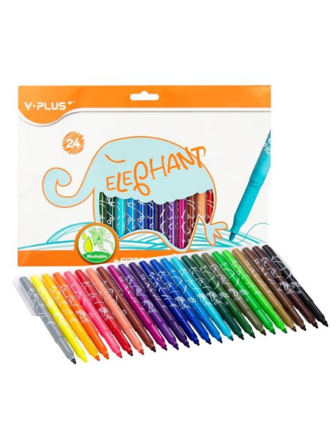 Y-PLUS+ Elephant Fibre Pen (24 Colors)