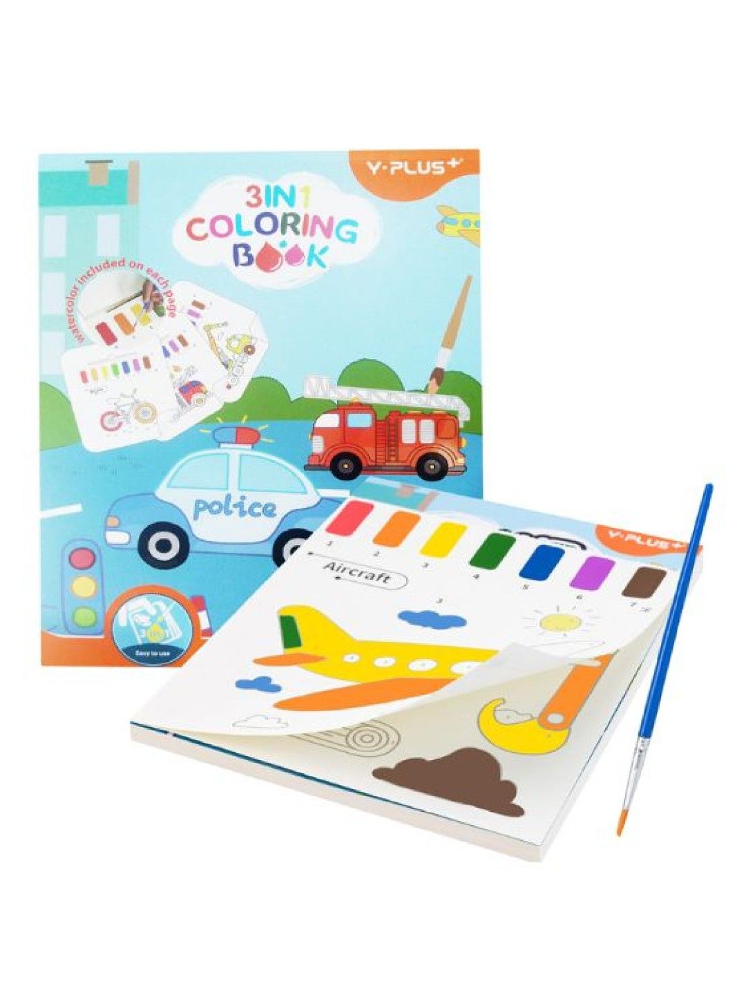 Y-PLUS+ 3-in-1 Water Coloring Book