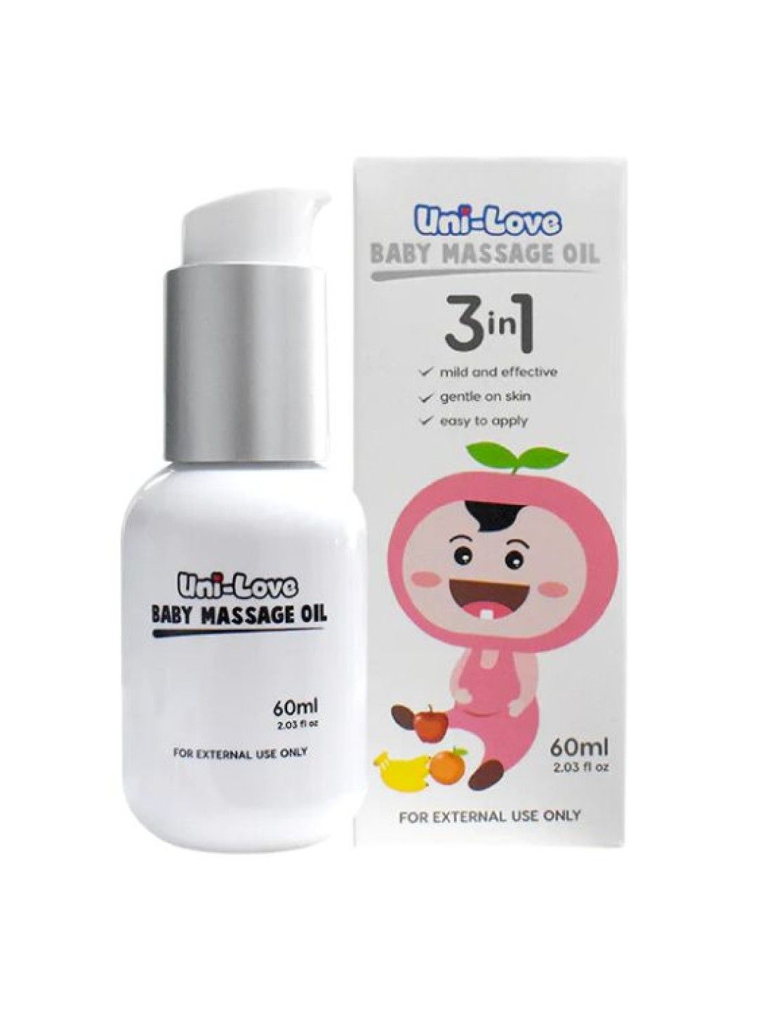 Uni-love Baby Massage Oil 60ml (Pack of 1) (No Color- Image 1)