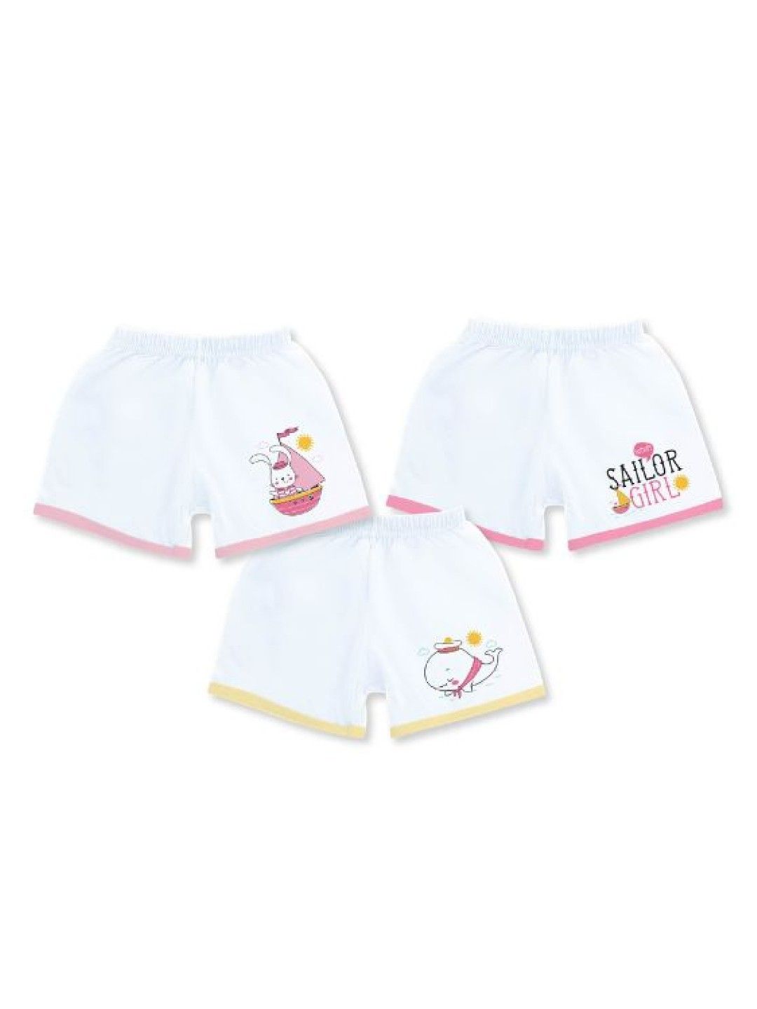 Sanggol Baby Wear Girls Printed Shorts (3pcs)