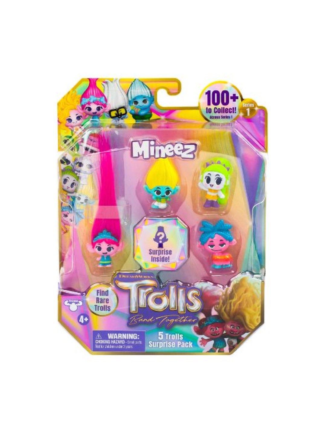 Moose Toys Trolls Mineez (5 Pack) (No Color- Image 1)