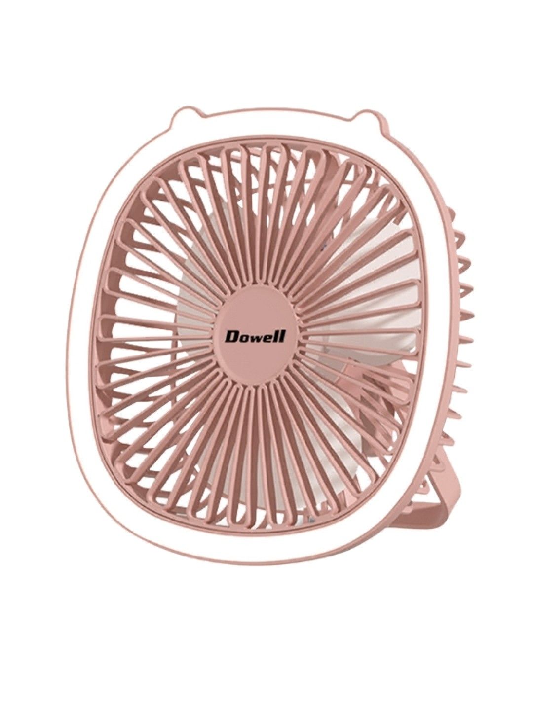 Dowell USB Portable Desktop Fan with LED Light UF-202L (Pink- Image 1)