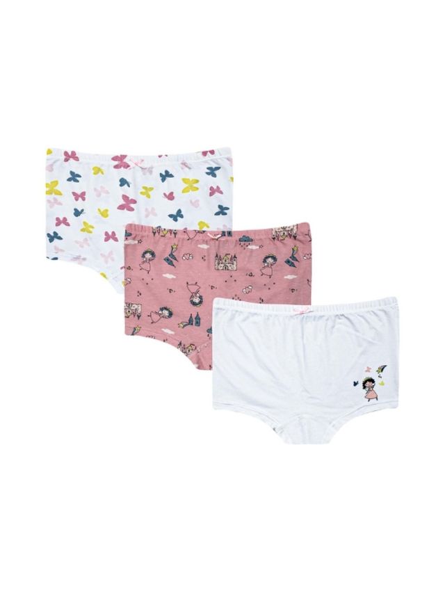 Girls' Antibacterial Safety Shorts (3 Pieces)