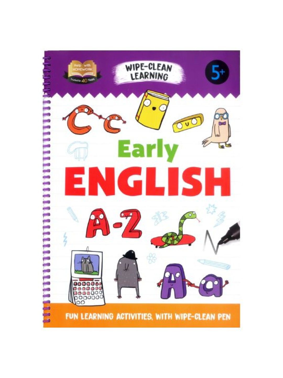 Learning is Fun Wipe-Clean Learning 5+ Early English (No Color- Image 1)