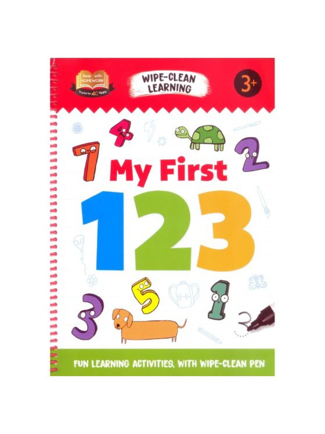 Learning is Fun Wipe-Clean Learning 3+ My First 123 (No Color- Image 1)