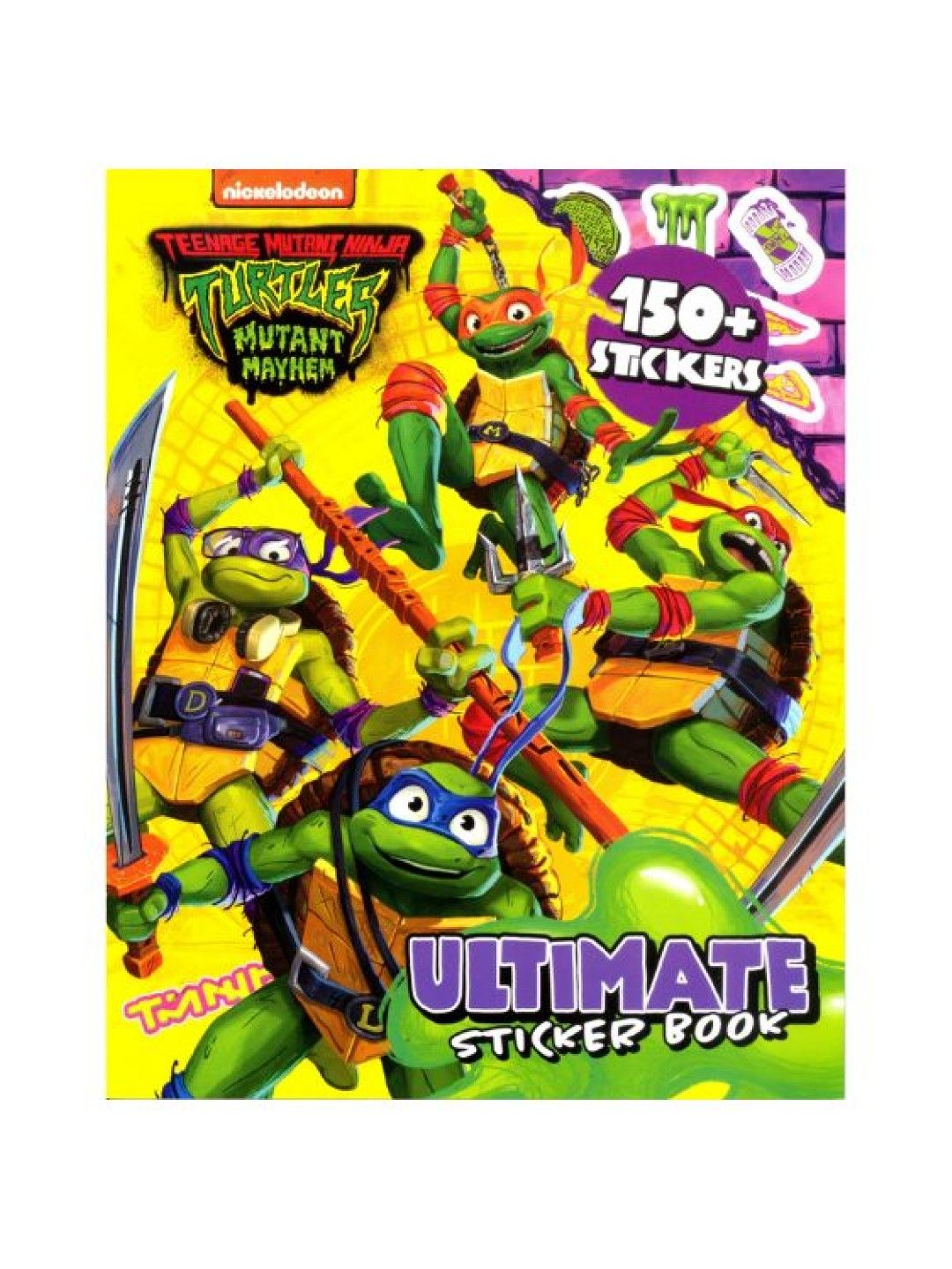 Learning is Fun Nickelodeon TMNT Mutant Mayhem - Sticker Book (No Color- Image 1)
