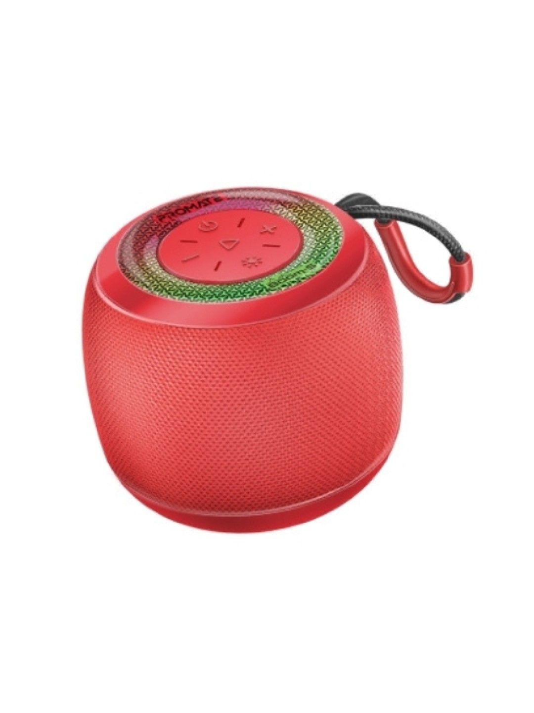 Promate BOOM-5 LumiSound™ 5W High-Fidelity TWS Speaker (Red- Image 1)