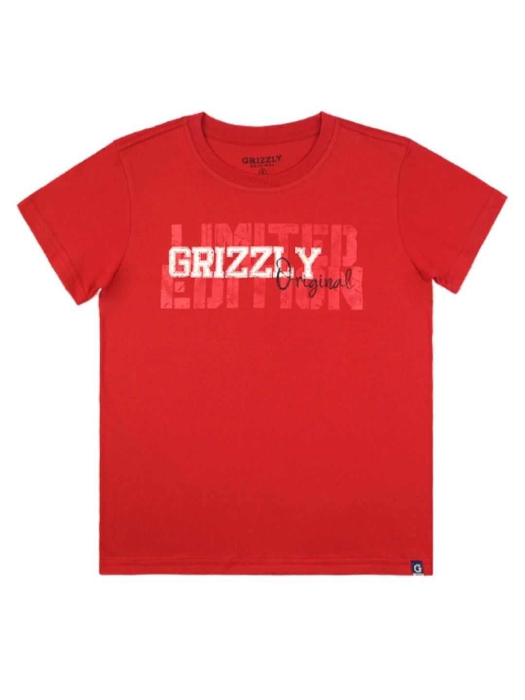 Grizzly Boys Short Sleeve Round Neck Shirt with Graphic Print