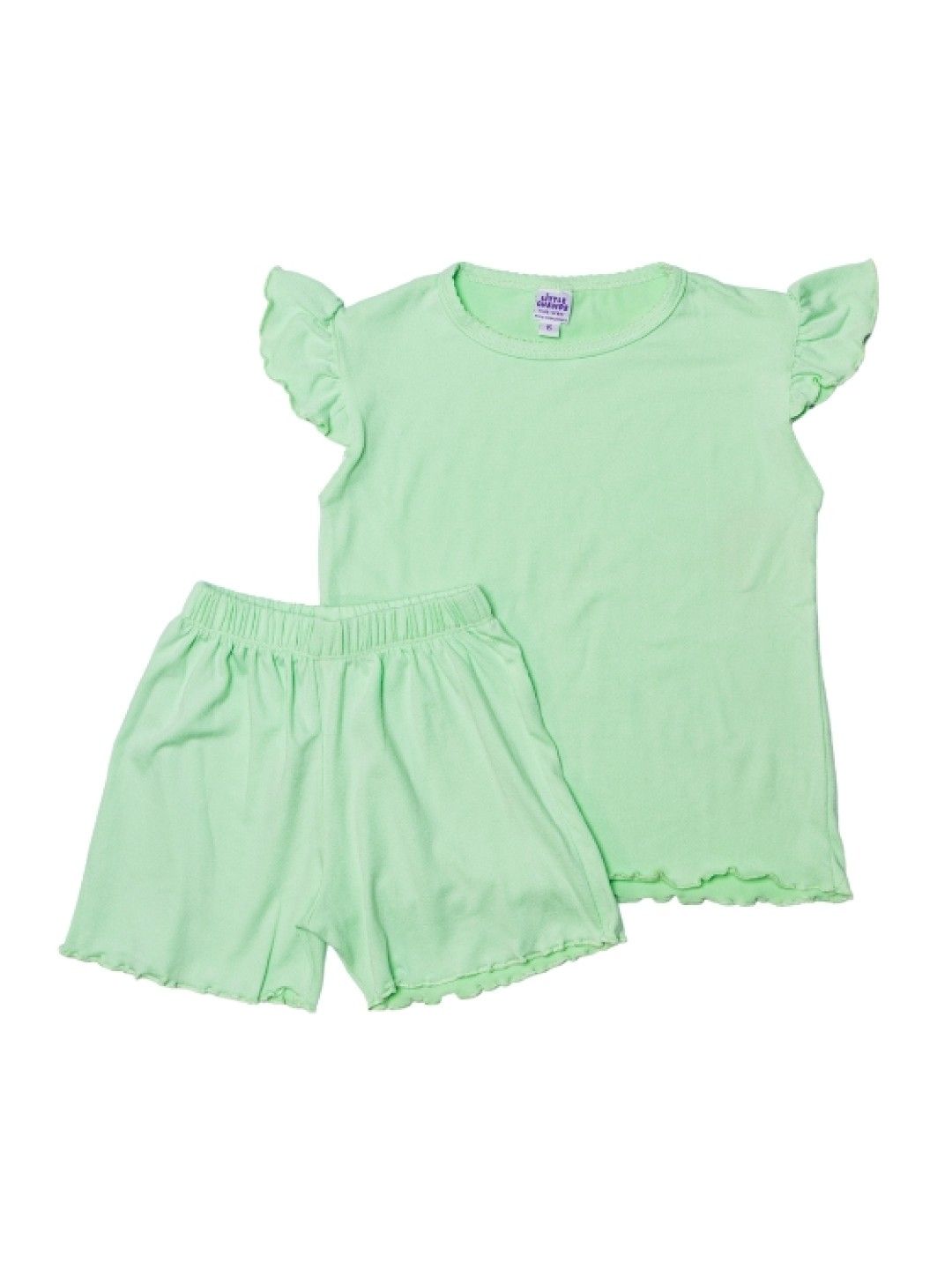 Little Champs Girl's Flutter Sleeve Playwear Set