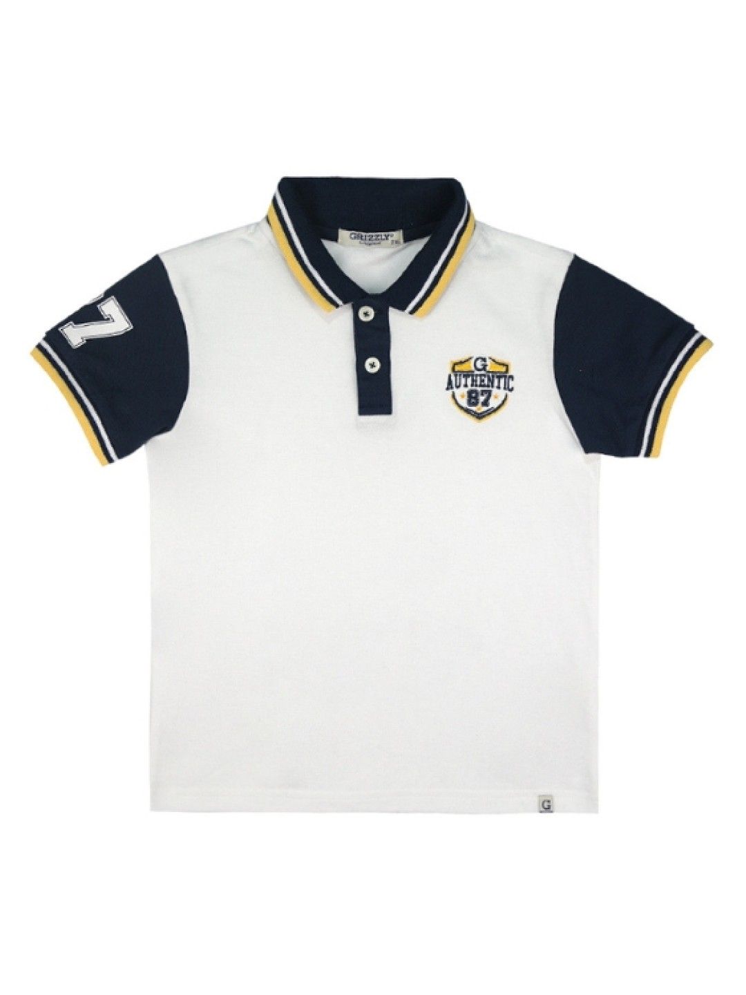Grizzly Boys Polo Shirt with Embroidery and Print