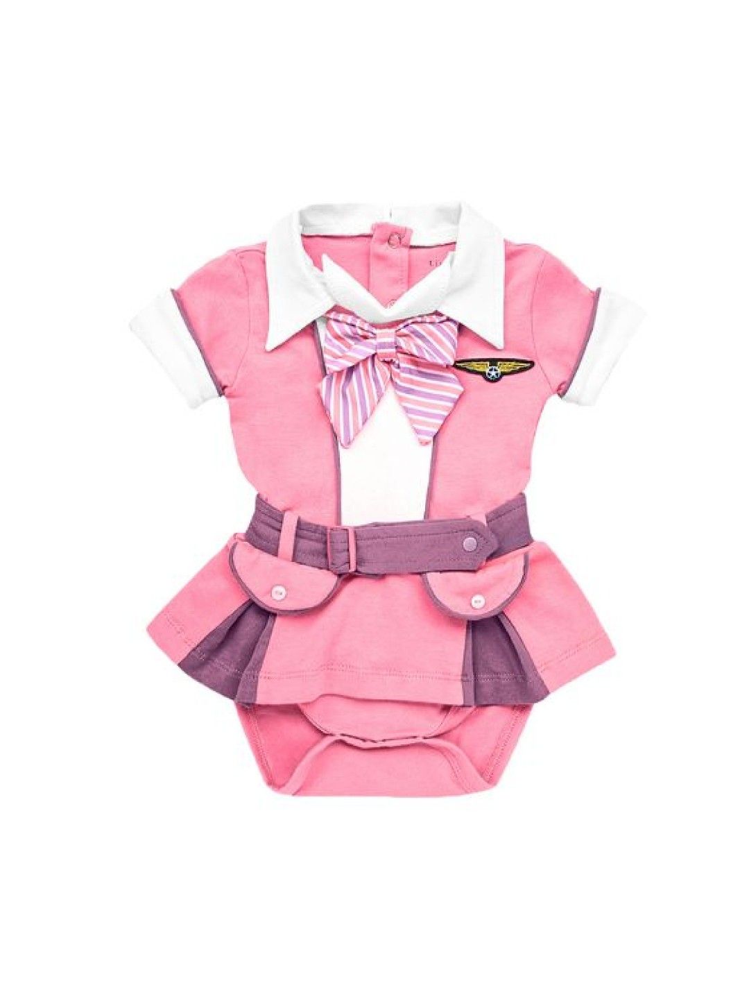 Little Crew Flight Attendant Onesie with Hat