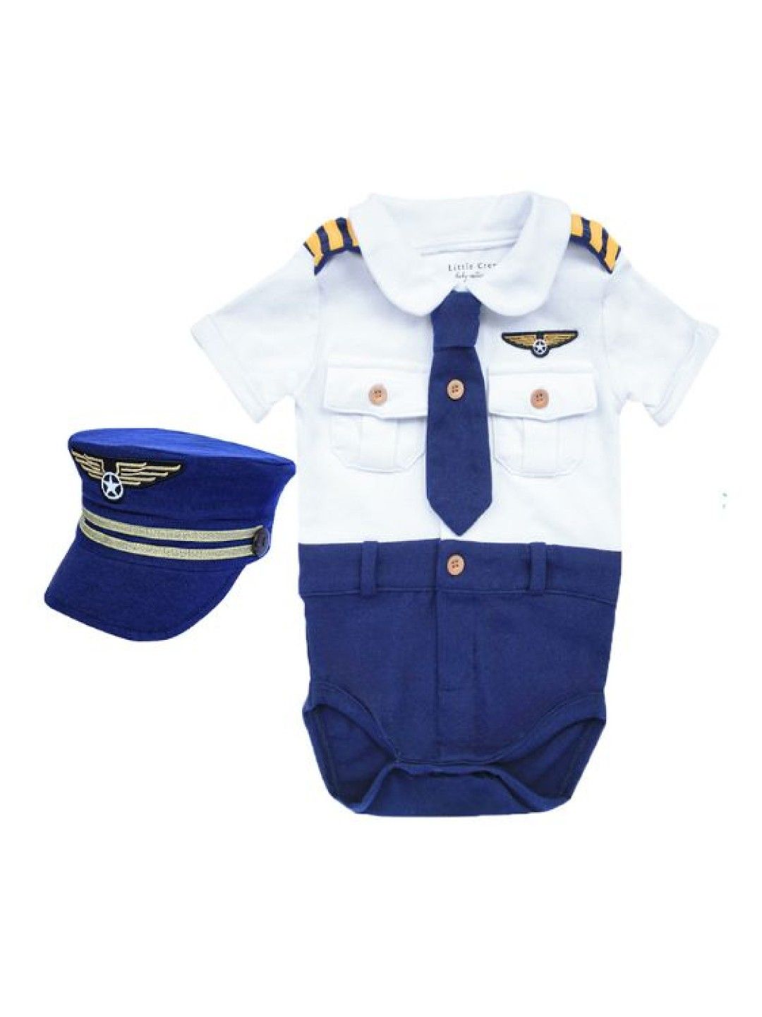 Little Crew Pilot Captain Onesie with Hat