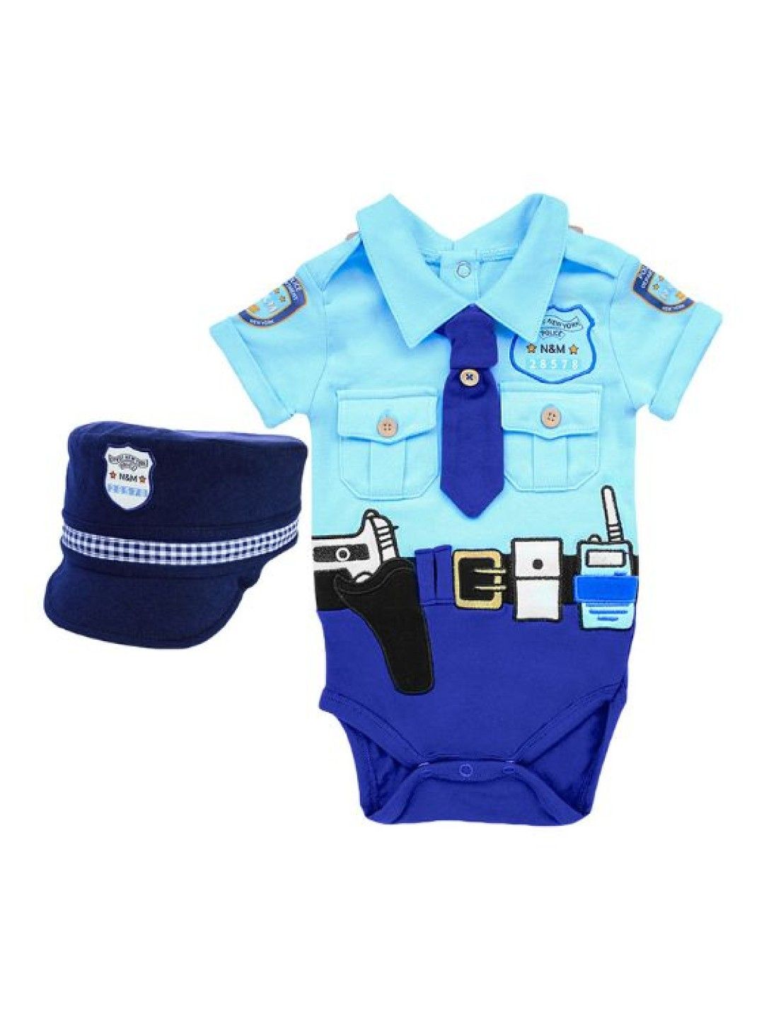 Little Crew Policeman Onesie with Hat