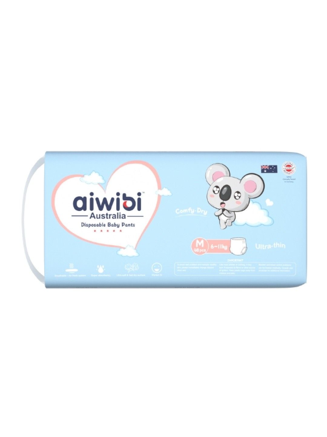 Aiwibi Australia Comfy Dry Pants Diaper - Medium (No Color- Image 1)