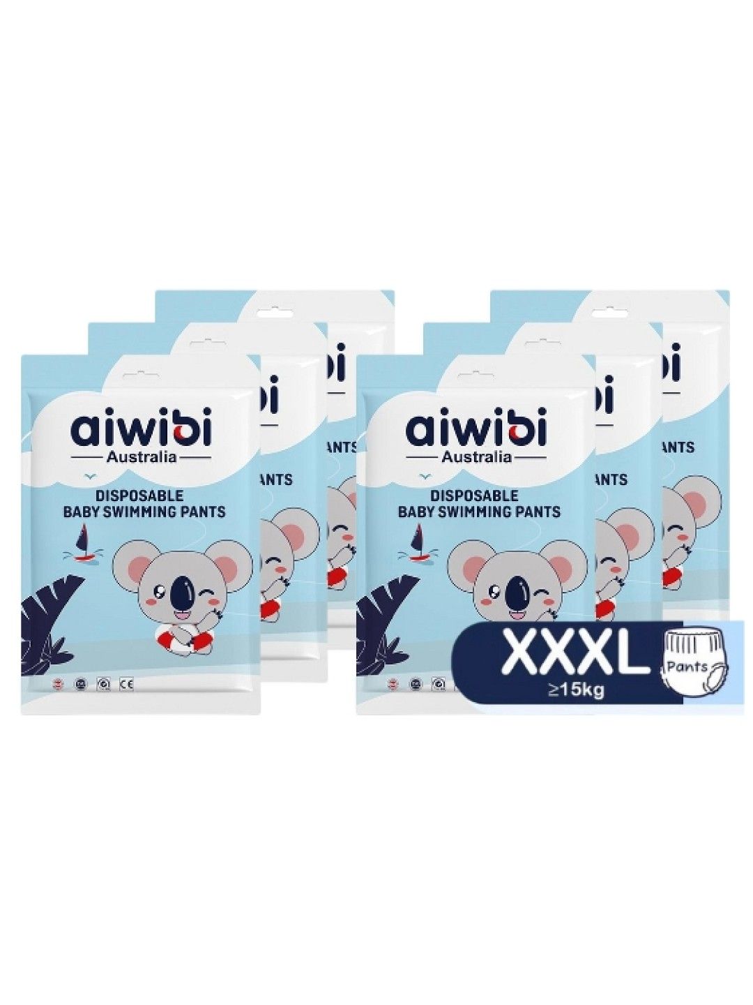 Aiwibi Australia Disposable Swimming Diaper XXXL (Pack of 3)