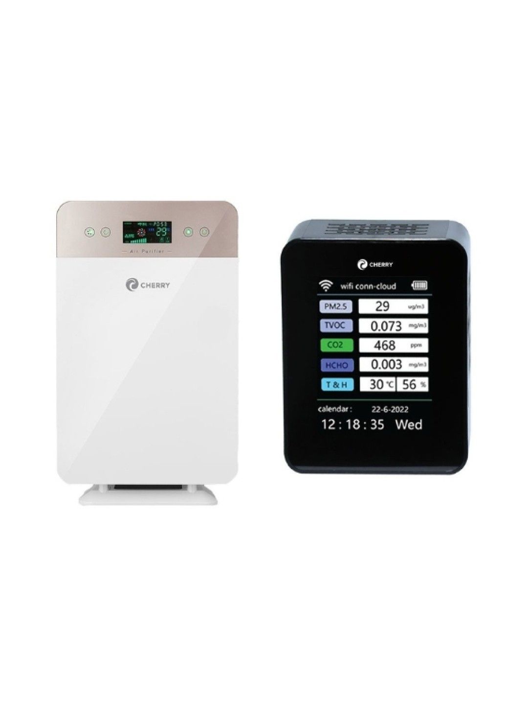Cherry Air Purifier (AP-01) with Smart Air Quality Sensor (No Color- Image 1)