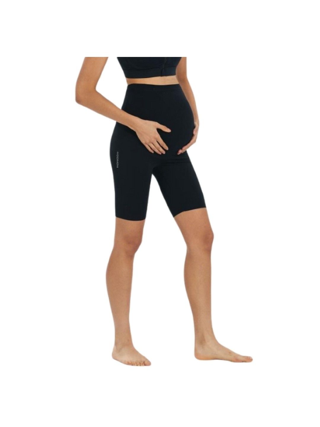 MOOIMOM Ulti Comfort Belly Cover Maternity Leggings (Short) (Black- Image 1)