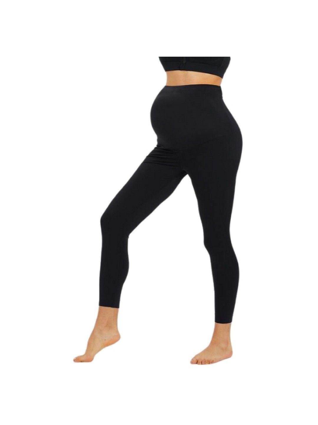 MOOIMOM Active Belly Cover Maternity Leggings (Long) (Black- Image 1)