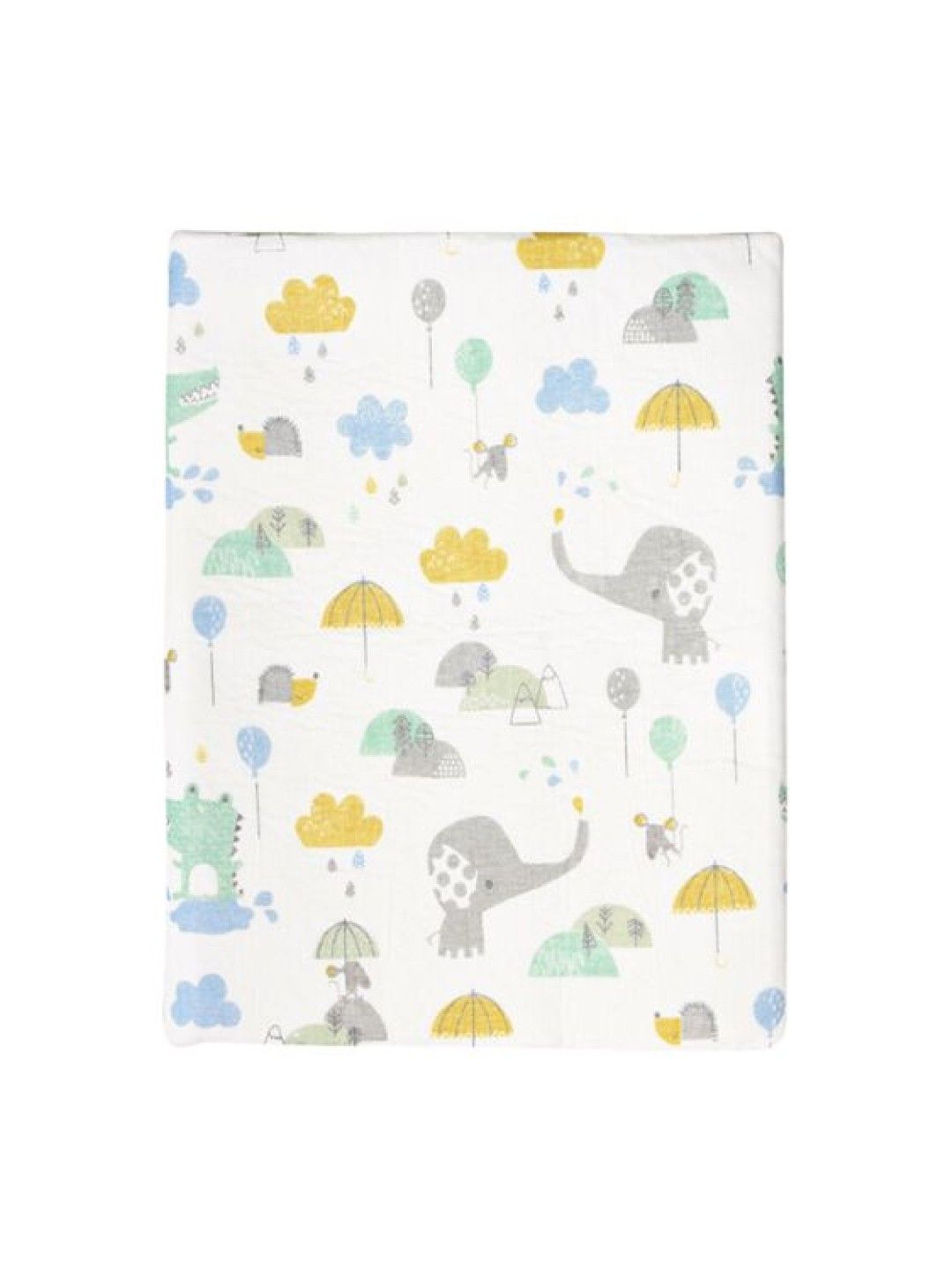 Kozy Blankie 100% Cotton Premium Multi-Purpose Waterproof Bedmat (Crocodile Elephant- Image 1)