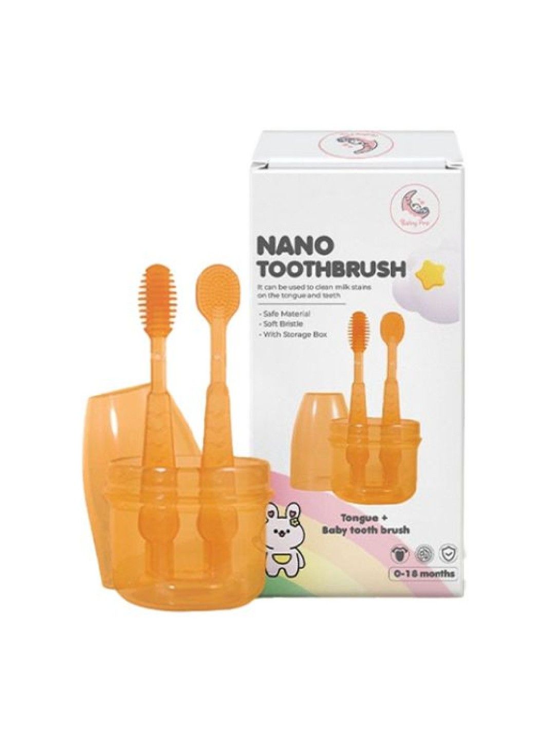 BabyPro Nano Silicone Toothbrush Soft Oral Care Set For Babies