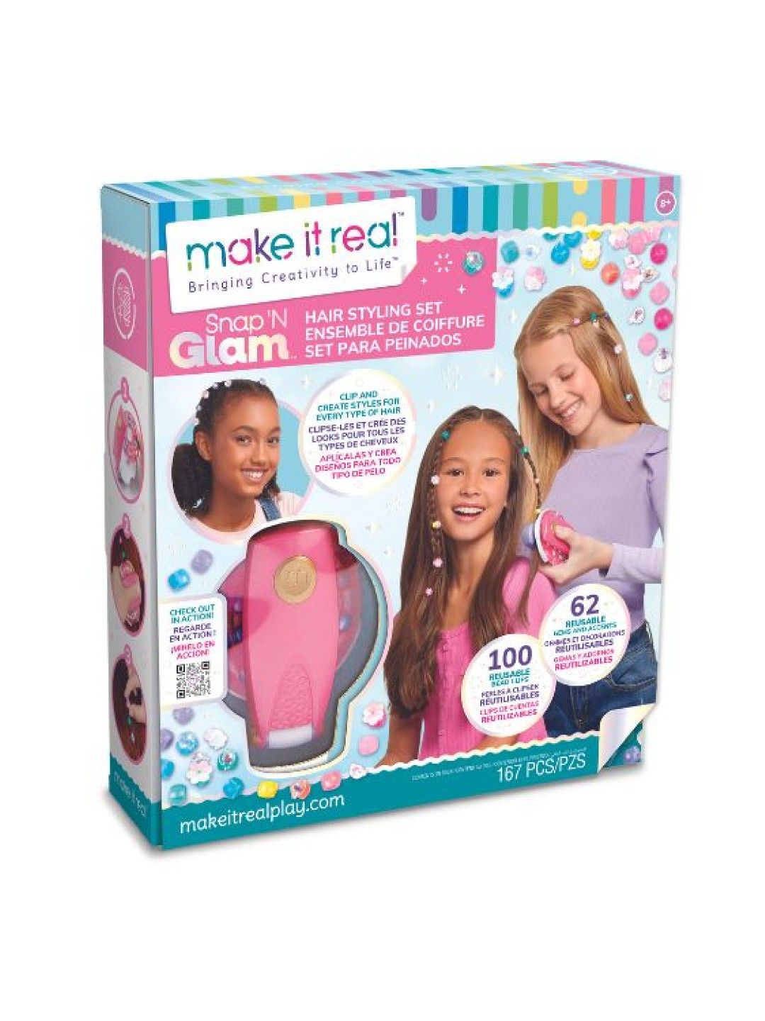 Make It Real Snap N Glam Hair Styling Set (No Color- Image 1)