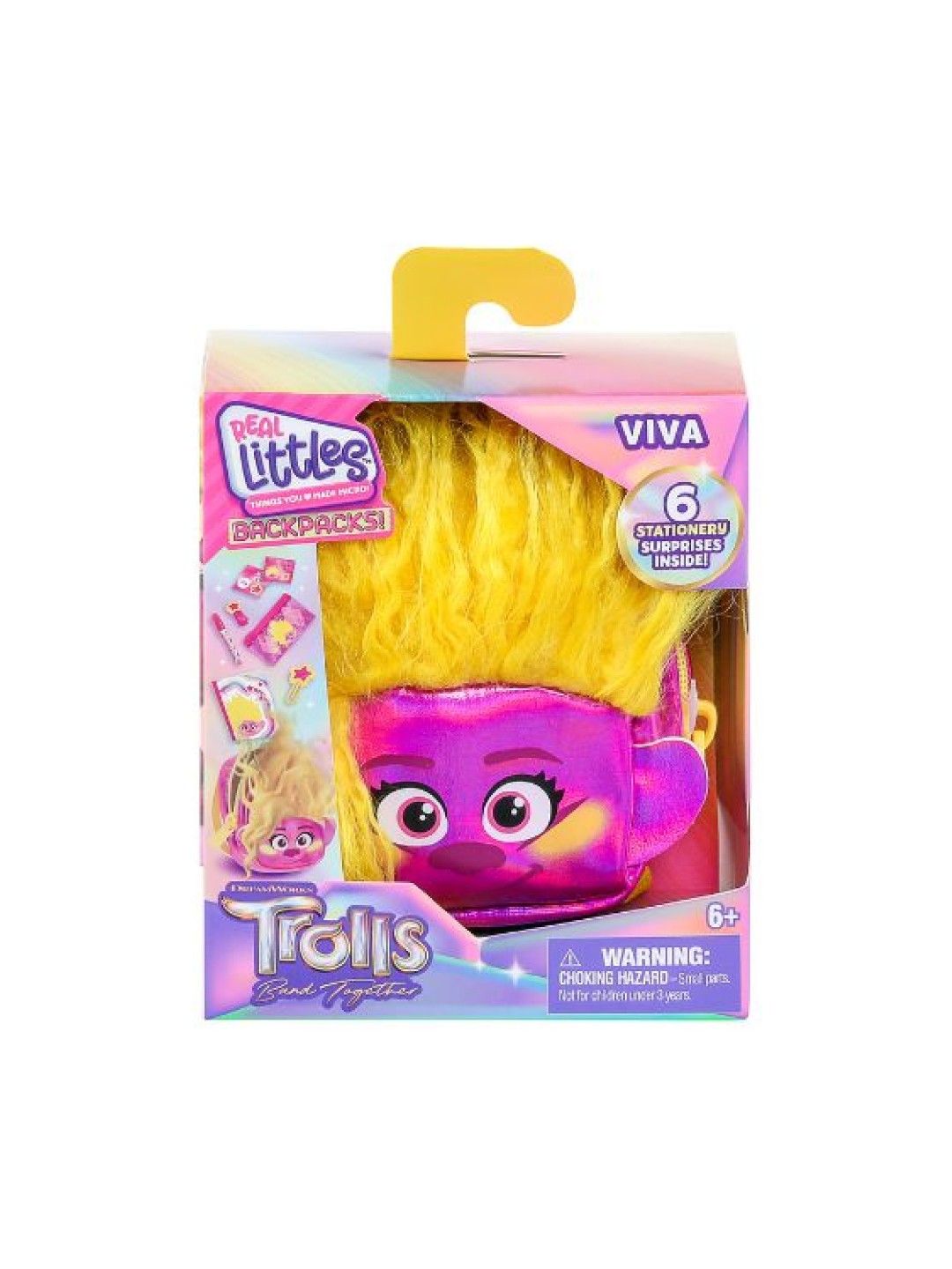 Moose Toys Real Little Trolls Back Pack Viva (No Color- Image 1)