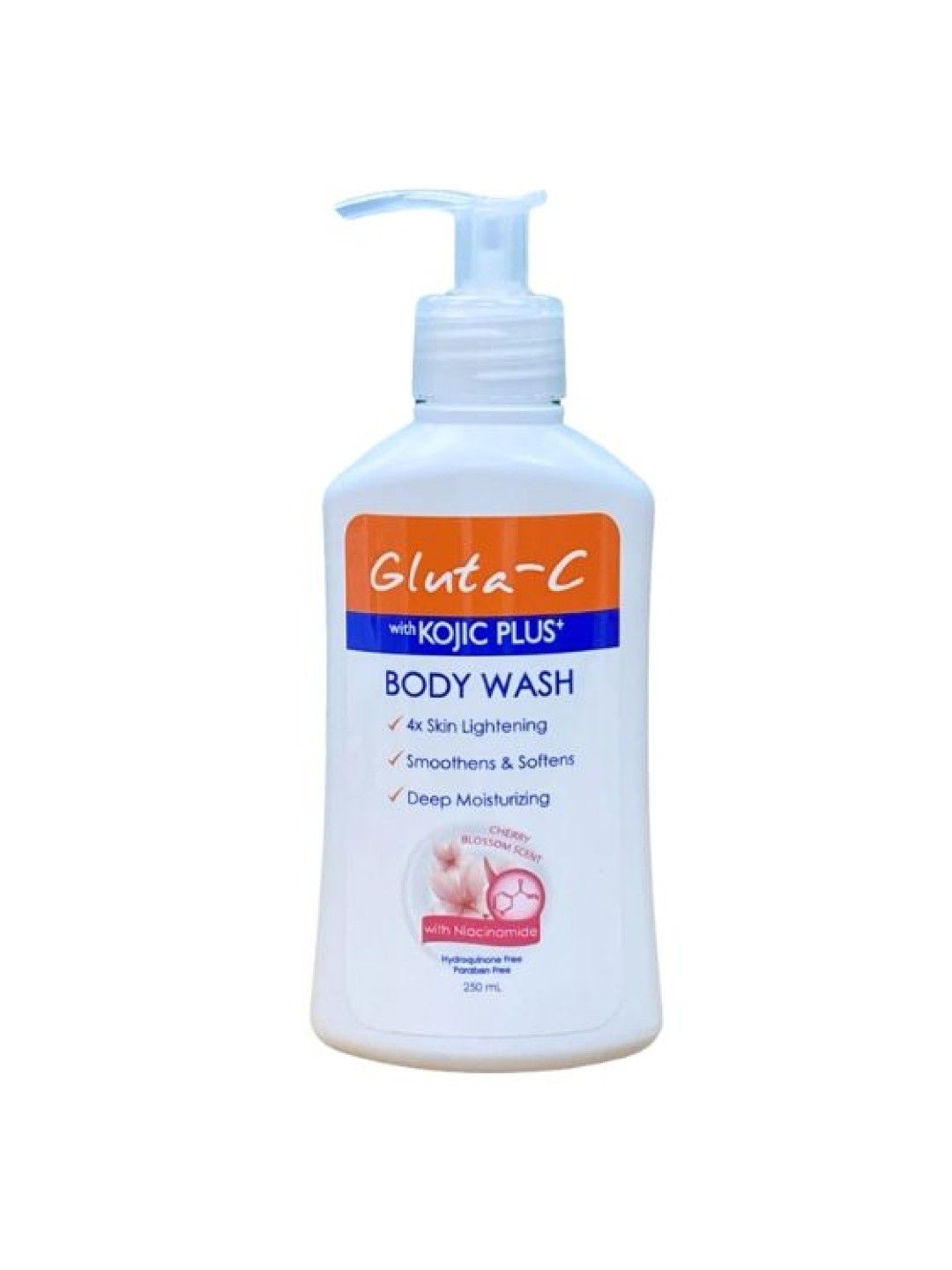 Gluta-C Kojic Plus+ Body Wash with Cherry Blossom Scent (250ml) (No Color- Image 1)