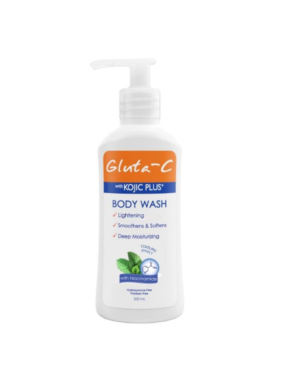Gluta-C Kojic Plus+ Body Wash with Cooling Effect (500ml) (No Color- Image 1)