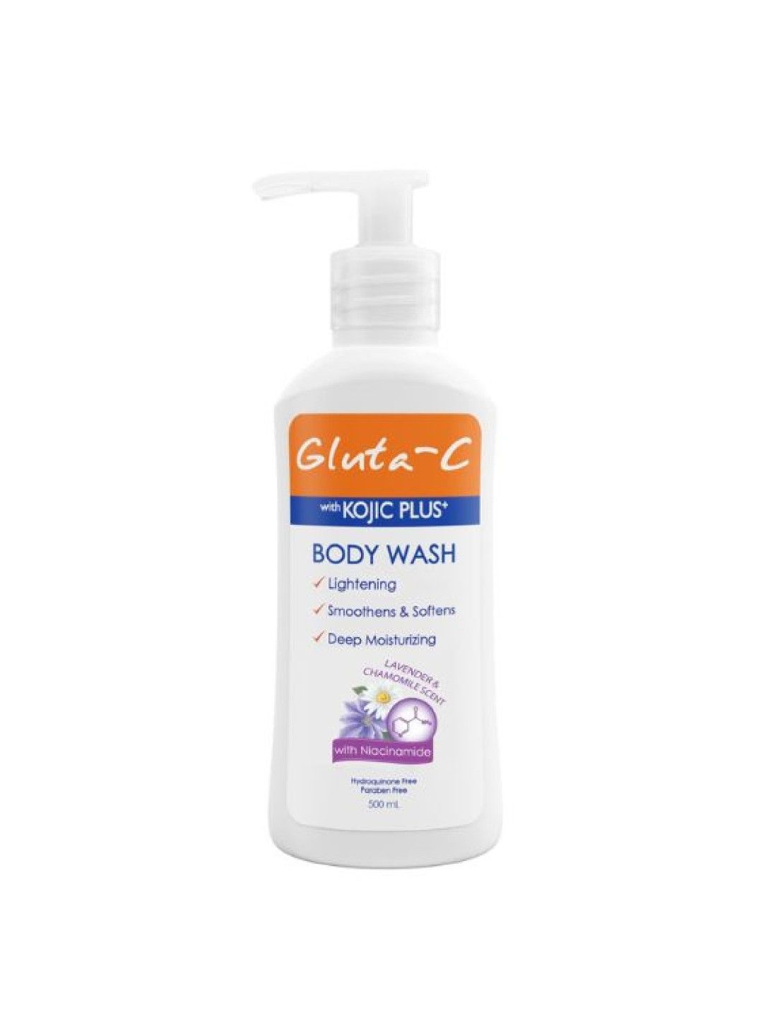 Gluta-C Kojic Plus+ Body Wash with Lavender Scent (500ml) (No Color- Image 1)
