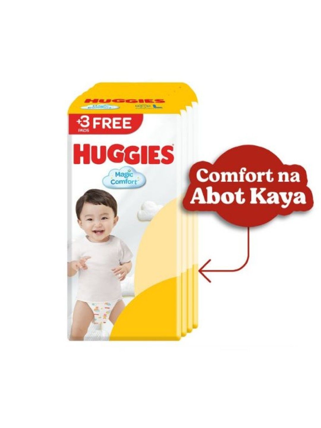 Huggies Magic Comfort Pants Large 36 pcs x 4 packs (144 pcs)