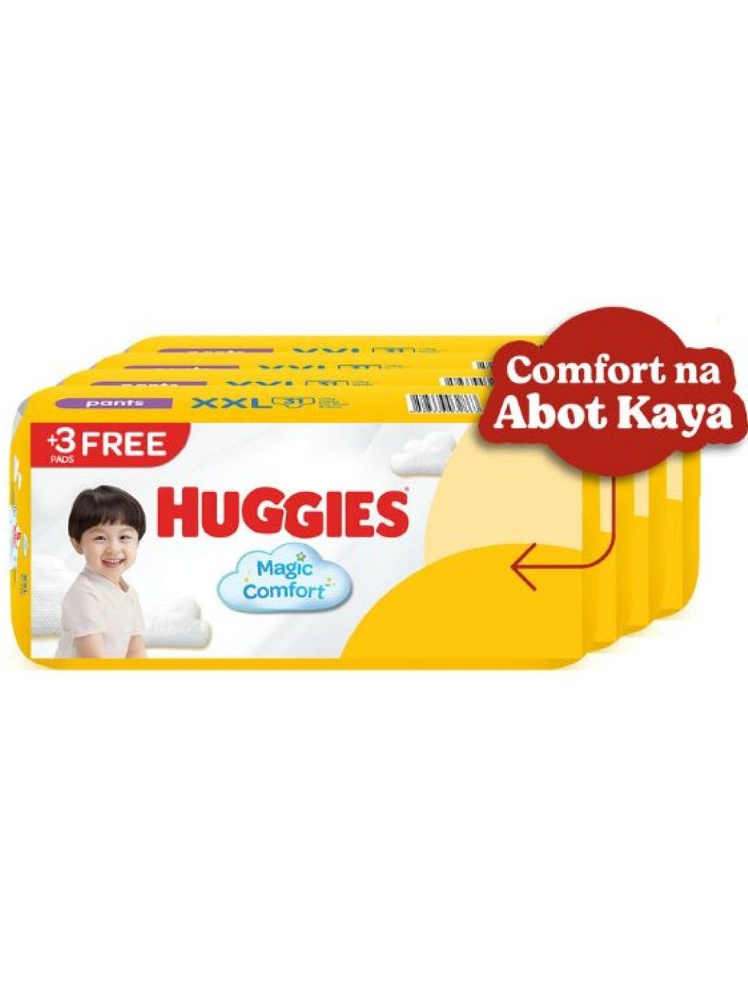 Huggies Magic Comfort Pants XXL - 31 pcs x 4 packs (124 pcs) (No Color- Image 1)