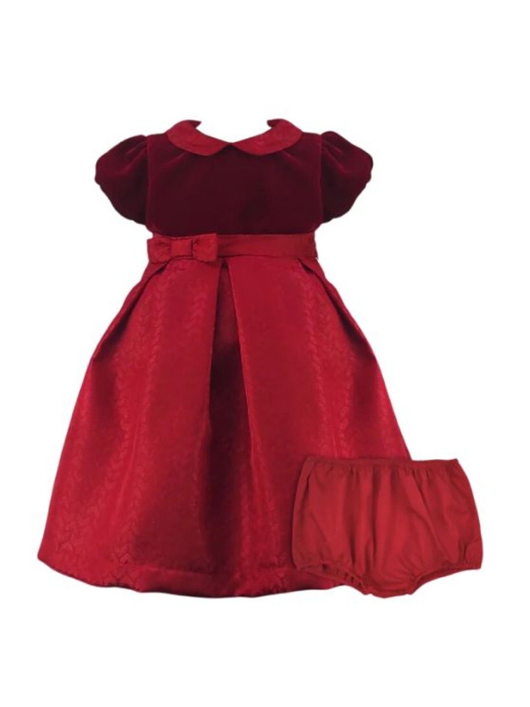 Periwinkle Anouck Velveteen Party Dress (Red- Image 1)