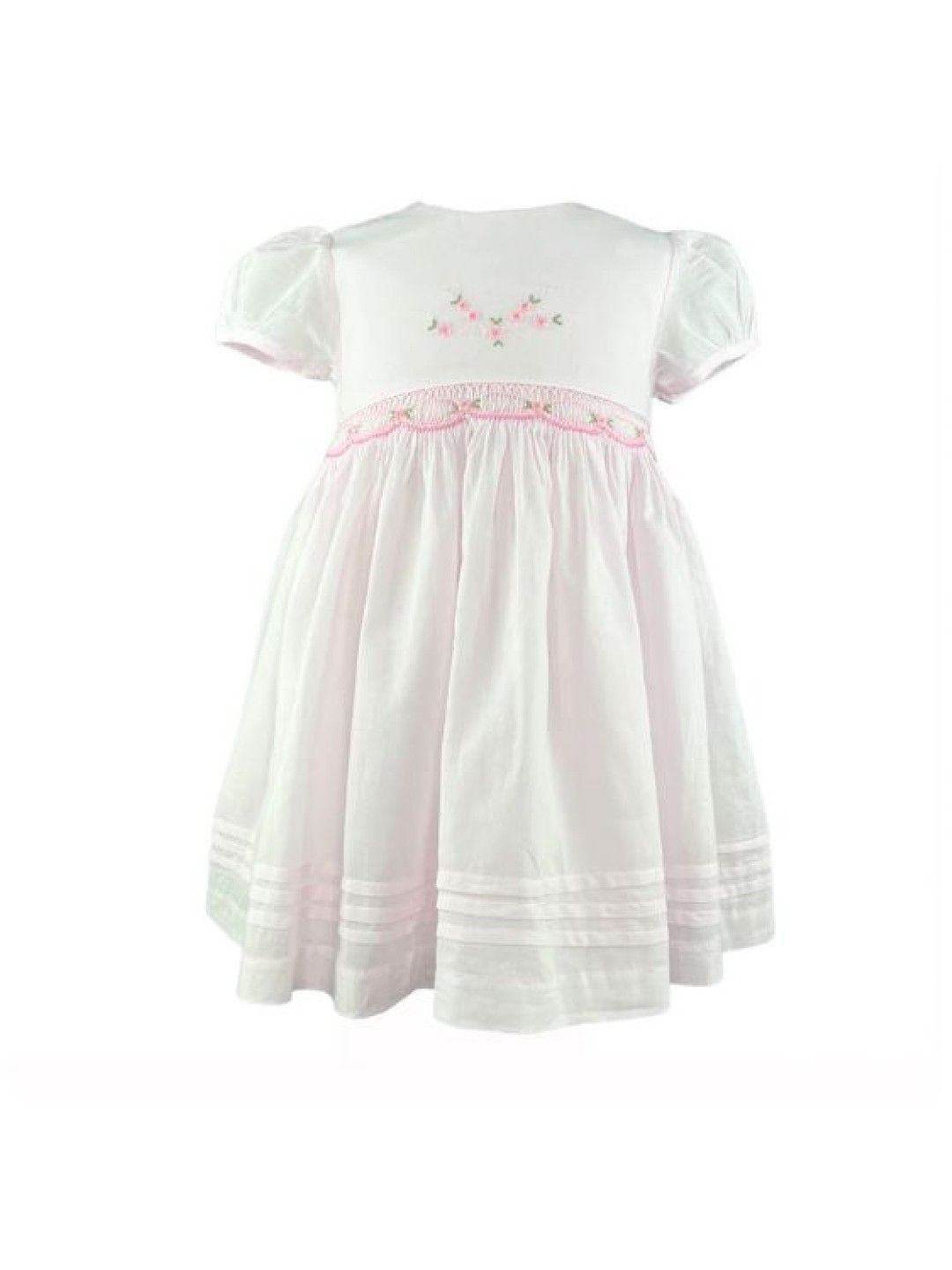 Periwinkle Betty Pink Smocked dress (Pink- Image 1)