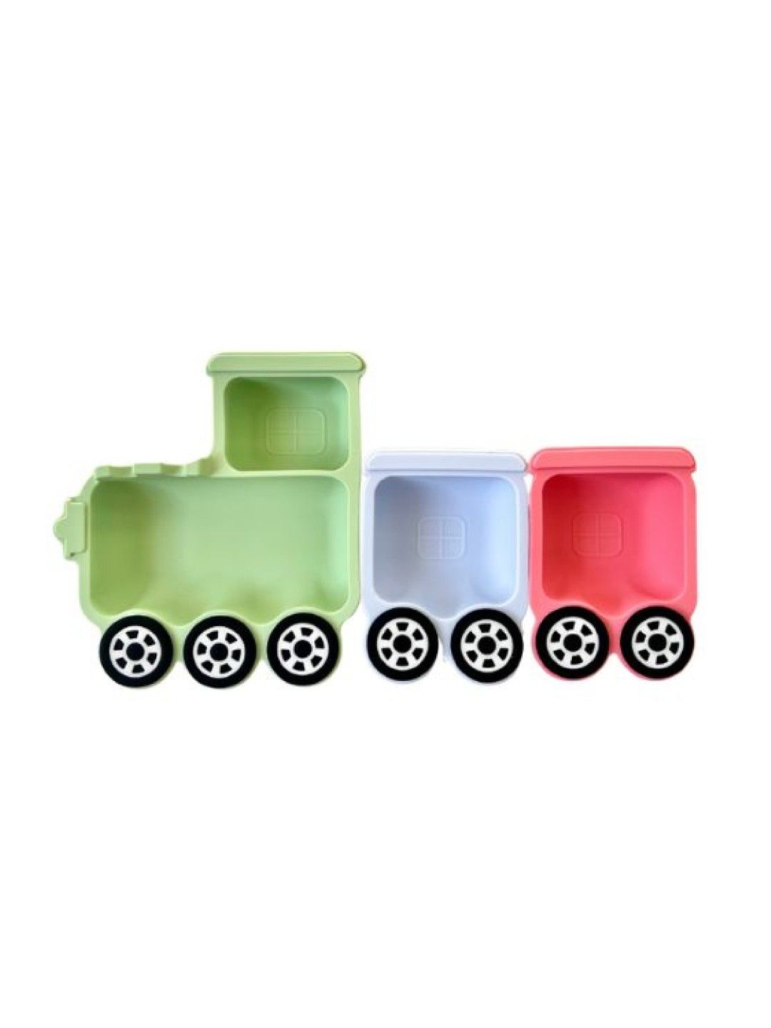 JulieBean Baby 3 Piece Train Plate with Suction