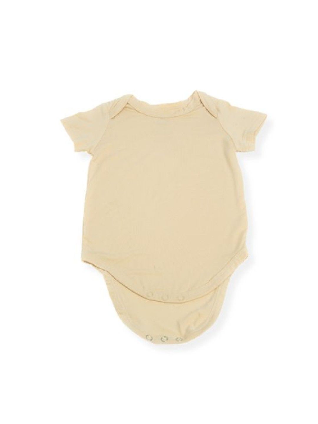 Baby Nene Shortsleeve Bamboo Onesie (Chai Tea Beige- Image 1)