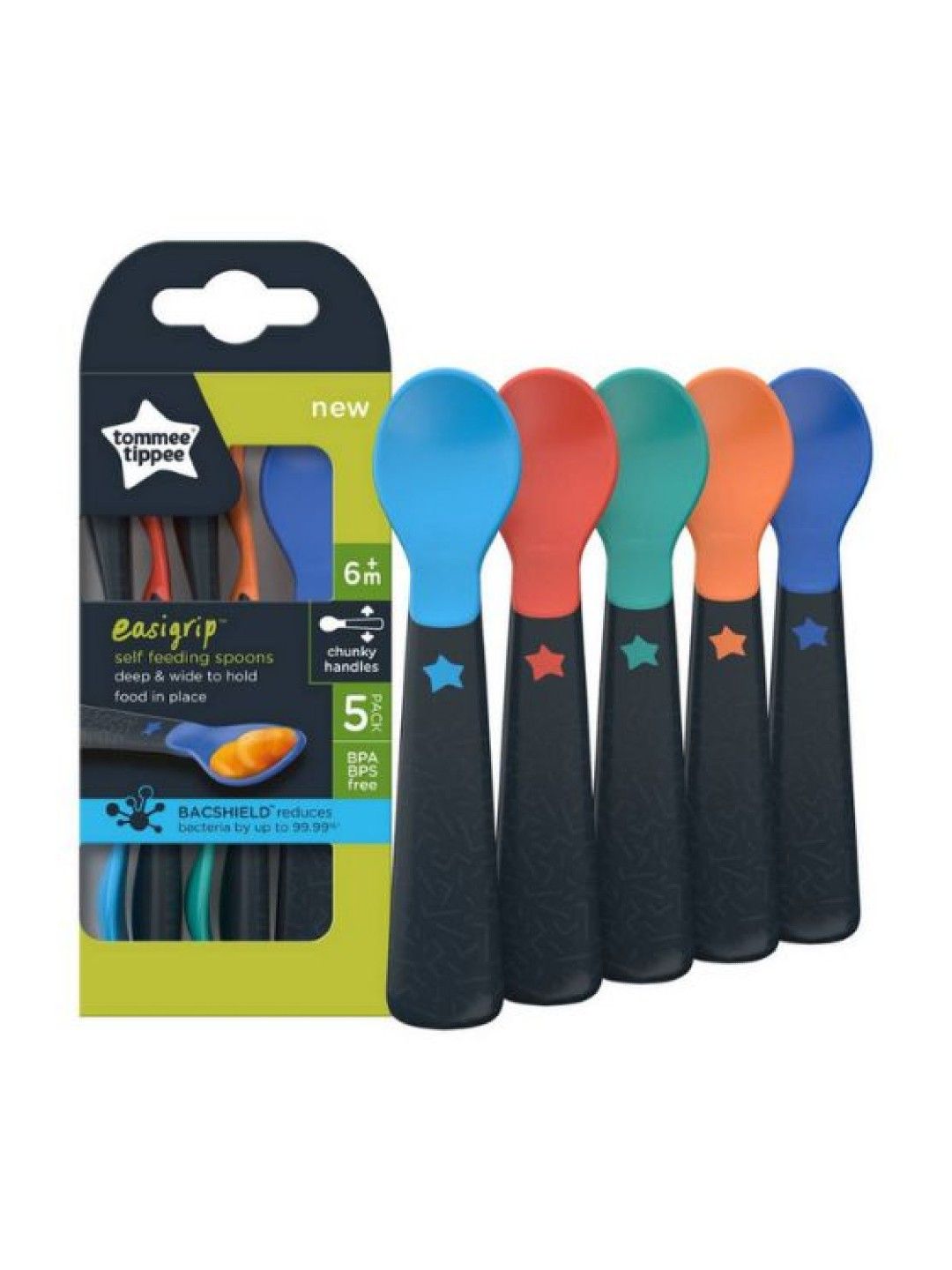Tommee Tippee Easy Grip Self Feeding Spoon (5pcs.) (No Color- Image 1)
