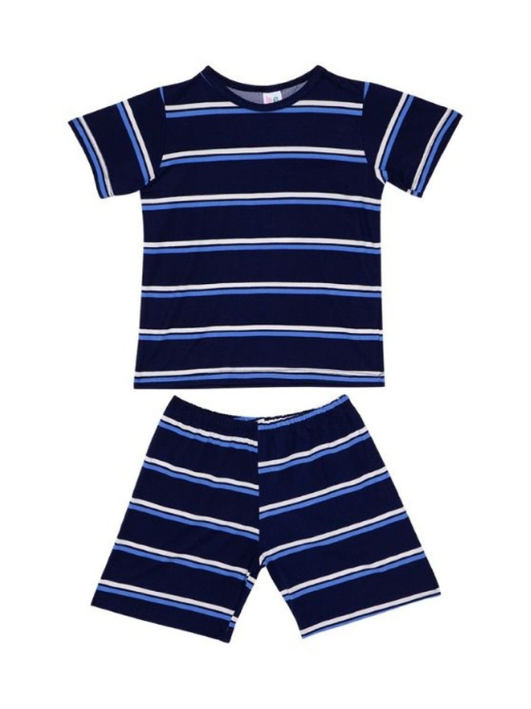 bean fashion 2- Piece Stripes and Bottom Set (Blue- Image 1)