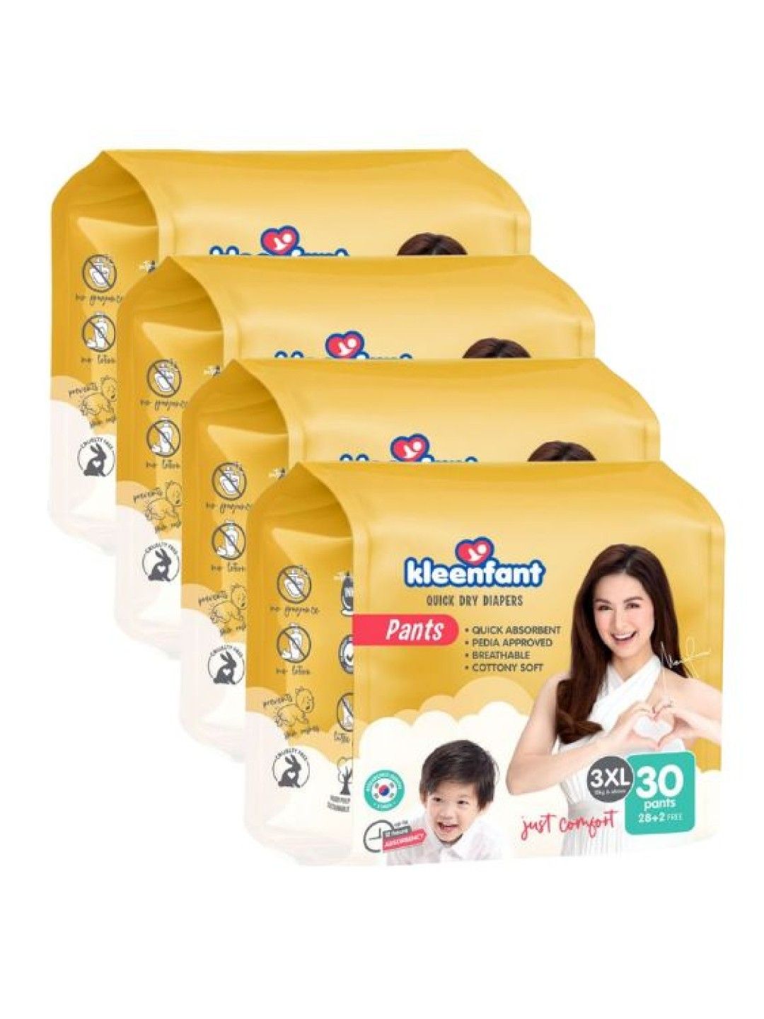 Kleenfant Diaper Pants XXXL (30 pcs x 4 pack) (No Color- Image 1)